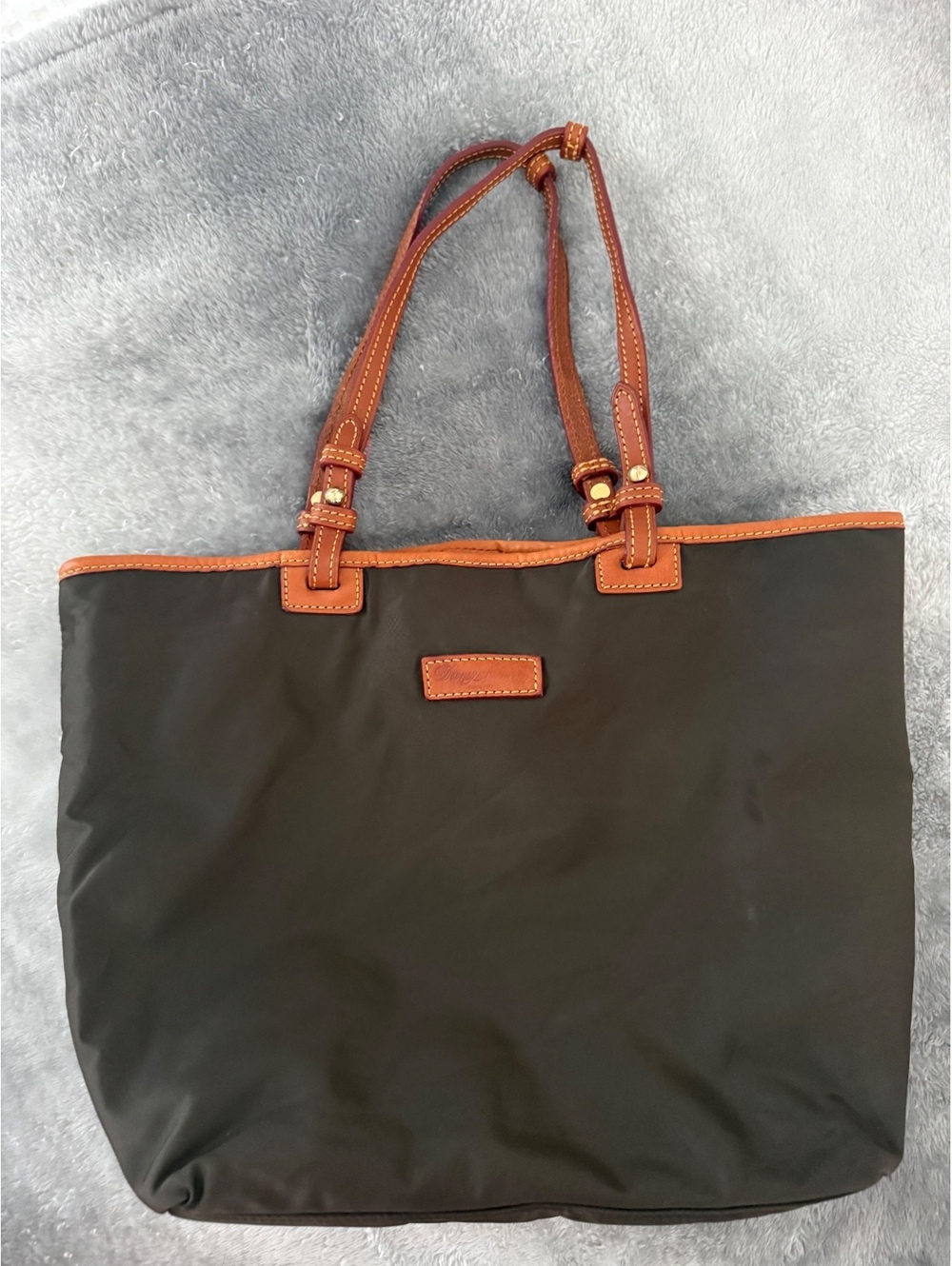 Dooney & Bourke Nylon Tote crafted from dark olive